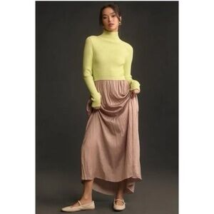 Anthropologie New NWT TheaTwofer Sweater Maxi Dress S